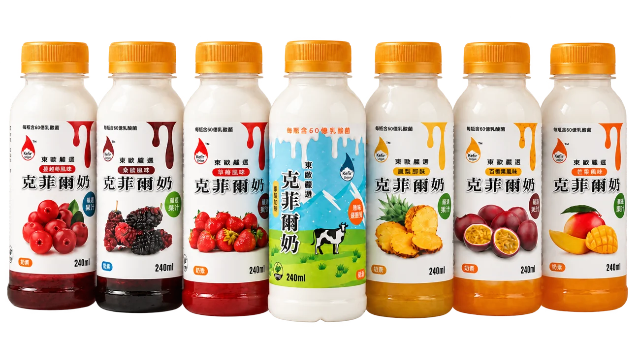 The kefir.link range of kefir drinks