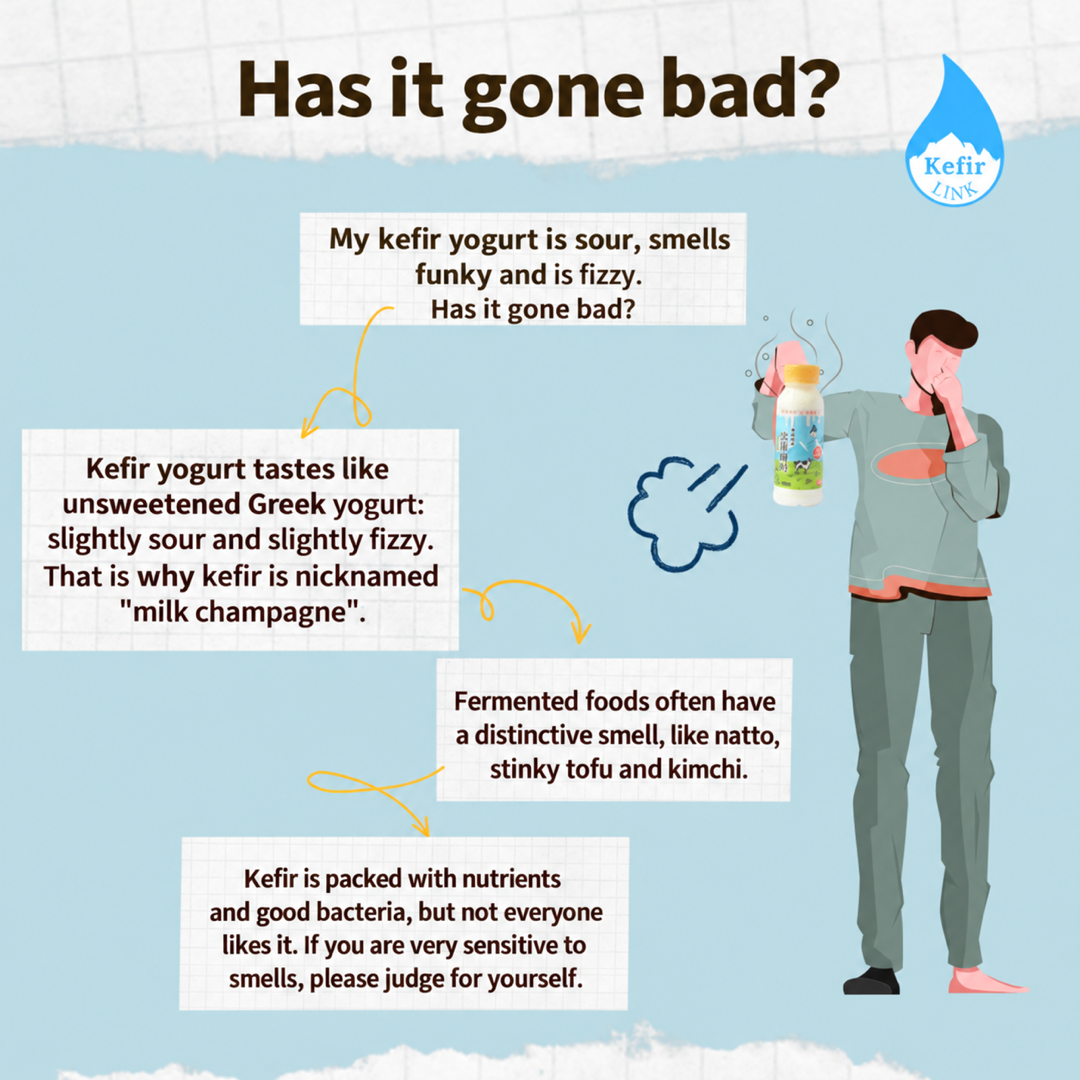 Has my kefir yogurt gone bad?